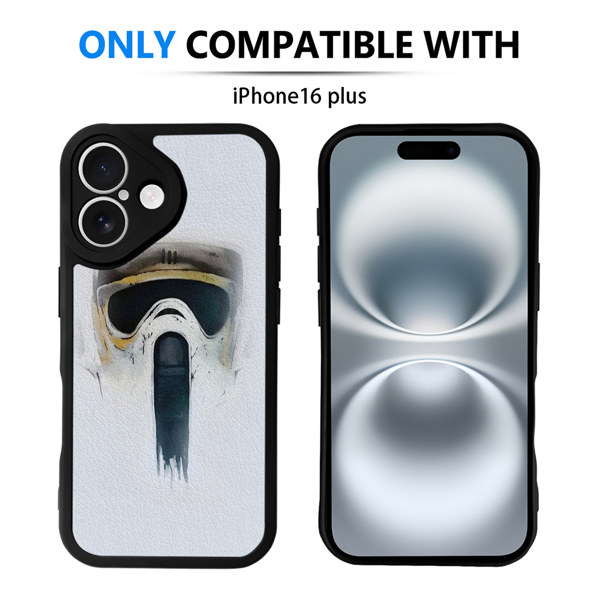 （画像用） スター・ウォーズ Star Wars 【iPhone 16シリーズ対応】シリコンスマホケース（レザー調） 材質：シリコン